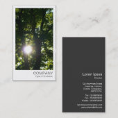 インスタント写真 – Sun Through the Trees 名刺 (正面/裏面)