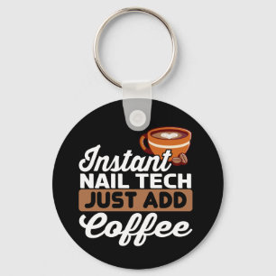 インスタント爪、 ネイルテックJust Add Coffee - Manicurist キーホルダー