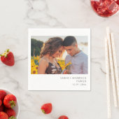 インスタント結婚フォトまたはパーティーV2 スタンダードカクテルナプキン (インサイチュ)