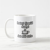 インスタント金融アナリスト…コーヒーの追加のみ コーヒーマグカップ (左)