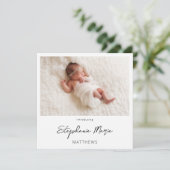 インスタント2枚の写真の誕生のお知らせ3 招待状 (スタンド正面)