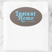 インスタント ホモ 楕円形シール (バッグ)