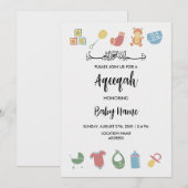 インスタント ミニマリスト アキーク アキーカ ご招待カード 招待状 (正面/裏面)