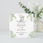 インスタント モダン シック アキーカ アキーカ ご招待カード 招待状 (スタンド正面)