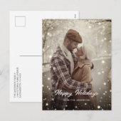 インスタント ヴィンテージ フォト ホリデー ポストカードを作成する シーズンポストカード (正面/裏面)