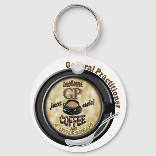 インスタントGP追加コーヒー一般開業医 キーホルダー (正面)