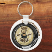 インスタントGP追加コーヒー一般開業医 キーホルダー (正面)