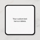 インスタントQRコード(変更するWebサイトのURLを入力) エンクロージャーカード (裏面)