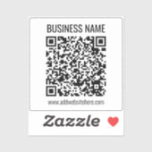 インスタントQRコード（変更するWebサイトのURLを入力） シール (シート)