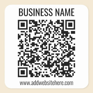 インスタントQRコード（変更するWebサイトのURLを入力） スクエアシール