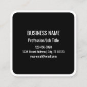 インスタントQRコード(変更するWebサイトのURLを入力) スクエア名刺 (裏面)