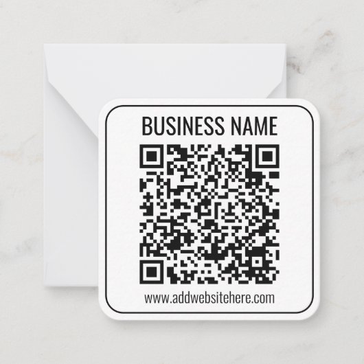 インスタントQRコード(変更するWebサイトのURLを入力) ノートカード (正面)