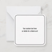 インスタントQRコード(変更するWebサイトのURLを入力) ノートカード (裏面)