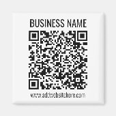 インスタントQRコード(変更するWebサイトのURLを入力) マグネット (正面)