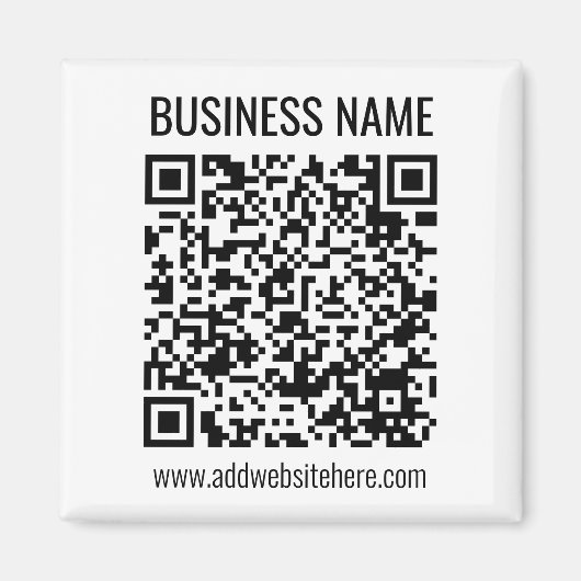 インスタントQRコード(変更するWebサイトのURLを入力) マグネット (正面)