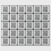 インスタントQRコード（変更するWebサイトのURLを入力） ラッピングペーパー (フラット)