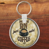 インスタントRN – コーヒーだけを追加 キーホルダー (正面)
