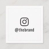 インスタ後を追グラムに私 スクエア名刺 (裏面)