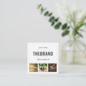 インスタ後を追グラムに私 スクエア名刺 (スタンド正面)