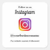 インスタ後を追グラム米プロフェッショナル事業 スクエアシール (正面)