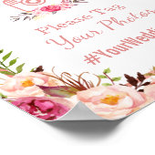 インスタ結婚グラム徴候 |クラスのバラ金ゴールドフローラ ポスター (角)