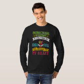 インストラクショナルアシスタント感謝学校の先生 Tシャツ (正面フル)