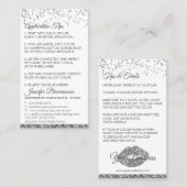 インストラクションのリップアプリケーションのヒントのトリックの構成 名刺 (正面/裏面)