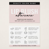 インストラクションカードの後気にの強力なリップ赤面 (正面&裏面)