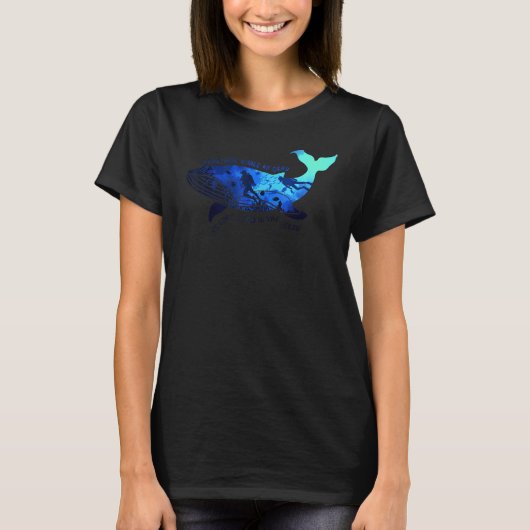 インストラクターのためのダイビングギフト Everything Whale Be Okay Tシャツ (正面)