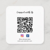 インストラクターカスタムセラピーヨガ スクエア名刺 (裏面)