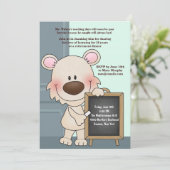 インストラクターハウンド先生の退職招待状 招待状 (スタンド正面)