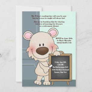 インストラクターハウンド先生の退職招待状 招待状