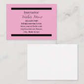 インストラクター先生ミニマル 名刺 (正面/裏面)