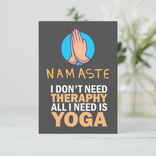 インストラクター用ヨガサンキューカード サンキューカード (スタンド正面)