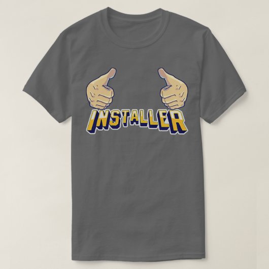 インストーラ Tシャツ (デザイン正面)