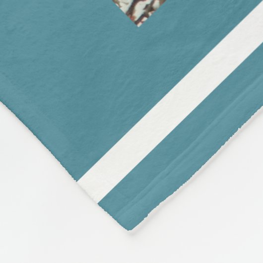 インストール写真カスタムコラージモノグラム フリースブランケット (角)