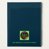 インスパイアお洒落カラフルフローラおもしろいトレンディー プランナー手帳 (裏面)