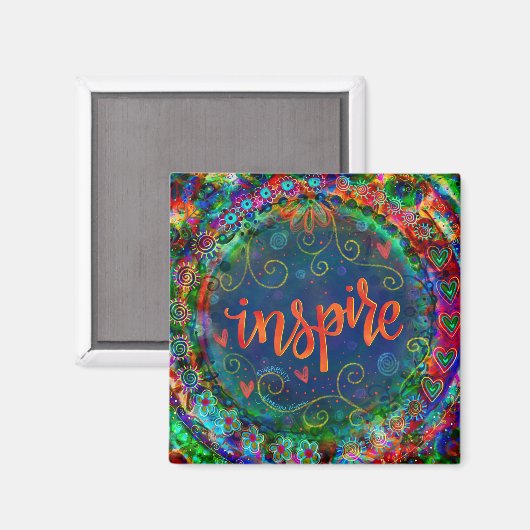 インスパイアかわいらしトレンディーおもしろいワンワード吸気性 マグネット (正面/裏面)