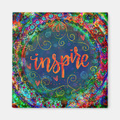 インスパイアかわいらしトレンディーおもしろいワンワード吸気性 マグネット (正面)