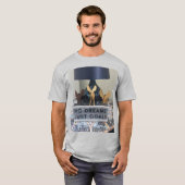 インスパイアされたトナカイの夢:モチベーションあふれるホリデーシーズン Tシャツ (正面フル)