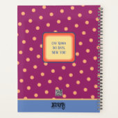 インスパイアのかわいらしフローラ開花パーソナライズされたおもしろい プランナー手帳 (裏面)