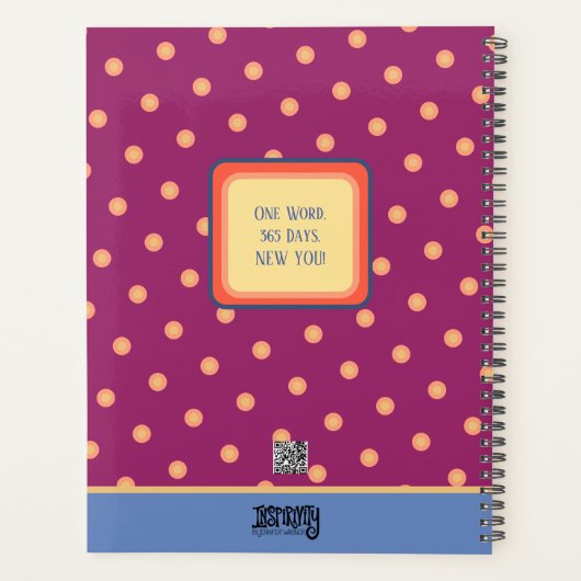 インスパイアのかわいらしフローラ開花パーソナライズされたおもしろい プランナー手帳 (裏面)