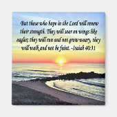 インスパイアのイザヤ40:31 マグネット (正面)