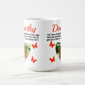 インスパイアのエレミヤ29:11パーソナライズされた蝶 コーヒーマグカップ (中央)