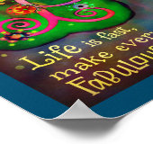 インスパイアのカラフルトレンディーメイクライフ素晴らしい引用文 ポスター (角)