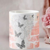 インスパイアのハートオン・ア・ピーチ素朴 コーヒーマグカップ