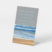 インスパイアのメッセージ引用文勇気付けられるがやめない 台座サイン (正面)