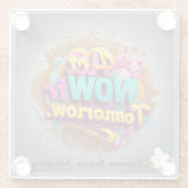 「インスパイアの前向き変化」 ガラスコースター (裏面)