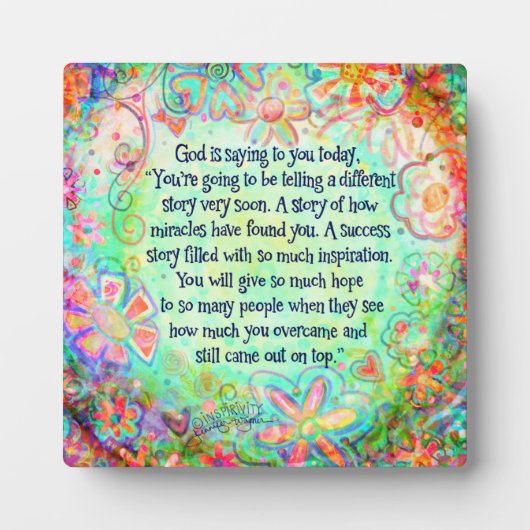 インスパイアの奇跡引用文インスピリシかわいらしティ フォトプラーク (正面)