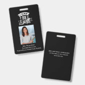 インスパイアの学校ボランティア先生ID写真 バッジ (正面＆裏面)